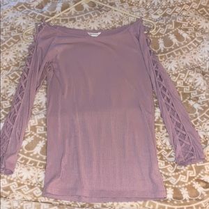 Purple 3/4 sleeve shirt